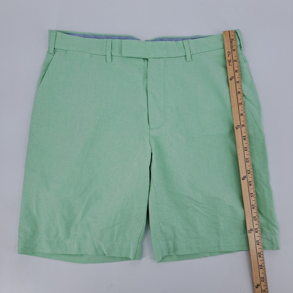 Polo Ralph Lauren Shorts Mens 36 Cotton Mint Green Oxford Flat Front Chino 9" - Picture 7 of 9